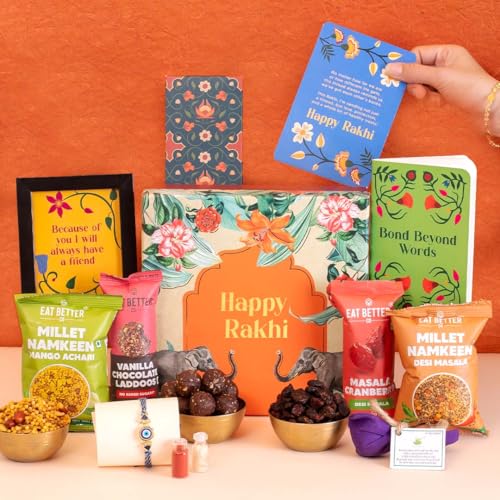 Jumbo Happy Rakhi Gift Hamper - 10-Item Raksha Bandh